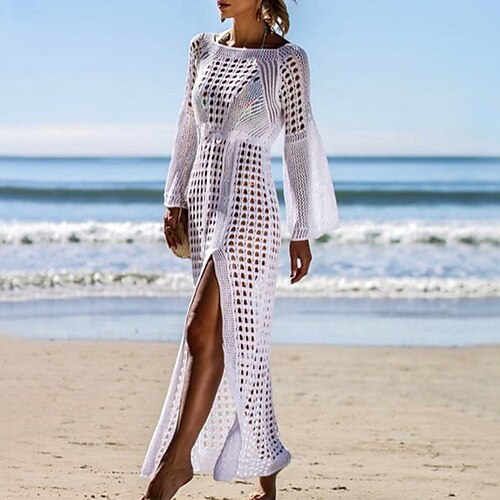 

Long Dress Maxi Dress Black Beige White Spring One-Size