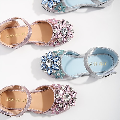 

Girls' Flats Flower Girl Shoes Princess Shoes School Shoes Rubber PU Portable Shock Absorption High Elasticity Princess Shoes Big Kids(7years ) Little Kids(4-7ys) Birthday Daily Walking Shoes Rivet
