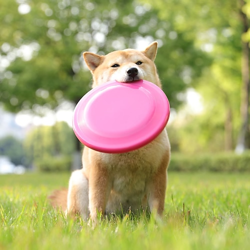 

Dog Chew Toys Dog Toy Flying Disc Dog Round Pet Exercise Releasing Pressure Teething Toy PU Leather Gift Pet Toy Pet Play