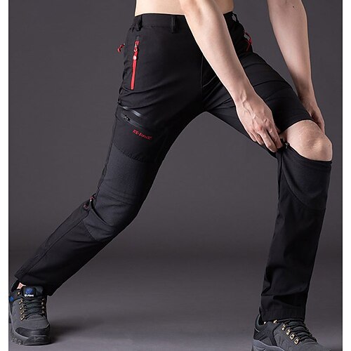 

Men's Hiking Pants Trousers Convertible Pants / Zip Off Pants Summer Outdoor Waterproof Quick Dry Multi Pockets Zipper Pocket Zipper Pocket Pants / Trousers Bottoms Blue Green Black Hunting Fishing