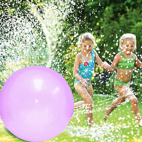 

Boy Girl Bubble Ball Toy, Water Bubble Ball Balloon, Giant Inflatable Water Beach Ball Soft Rubber Ball Jelly Balloon Balls for Boy Girl Outdoor Party (up to 60cm/21inch)