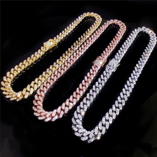 

Statement Necklace For Men's Women's Party Evening Alloy Cuban Link Friends