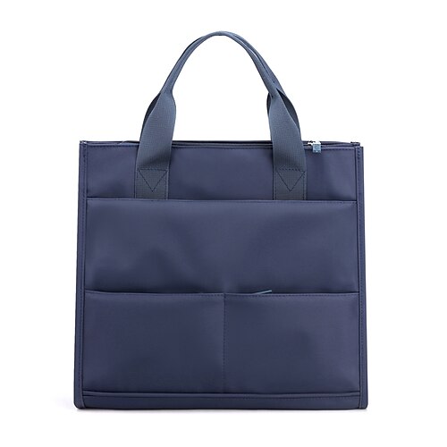 

Men's Unisex Briefcase Polyester Synthetic Zipper Solid Color Daily Outdoor Blue Black Purple Red