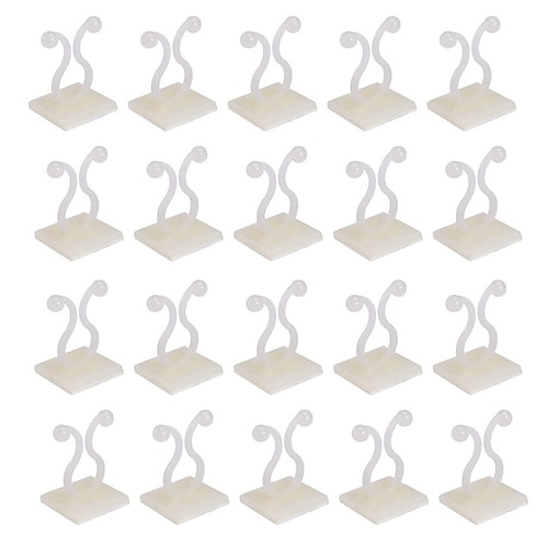 

20/40pcs Invisible Wall Rattan Clamp Clip Invisible Wall Vine Climbing Sticky Hook Rattan Fixed Clip Bracket Plant Stent Supports