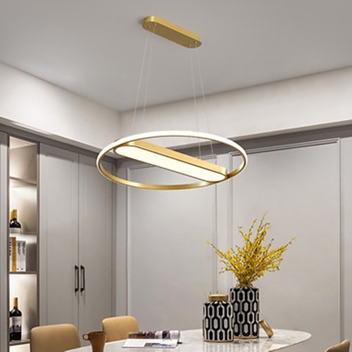 

60 cm Nordic LED Pendant Light Modern Gold Includes Dimmable Verison Metal Artistic Style Modern Style Stylish Painted Finishes Artistic LED 220-240V