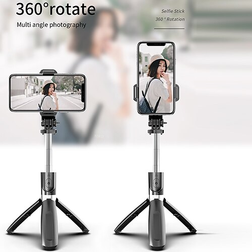

Selfie Stick Bluetooth Extendable Max Length 100 cm For Universal Android / iOS Universal