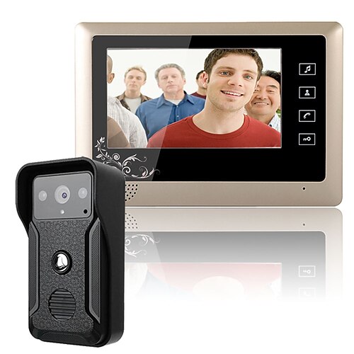 

MOUNTAINONE SY706W008WF11 Wireless Built in out Speaker 7 inch Hands-free / Telephone One to One video doorphone