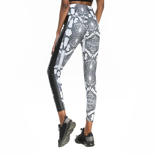 

Activewear Pants Printing Solid Women's Training Running Natural Polyester