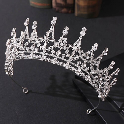 

Crown Tiaras Headbands Rhinestone Alloy Wedding Party / Evening Retro With Crystal / Rhinestone Headpiece Headwear