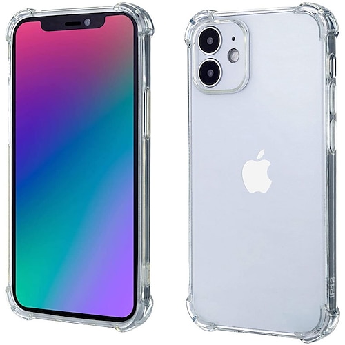 

Handy Hülle Handyhüllen Für Samsung Galaxy iPhone 15 Pro Max Plus iPhone 13 Pro Max 12 11 SE 2022 X XR XS Max 8 7 Rückseite Kristallklar Transparent 4 Eckenschutz Stoßresistent Einfarbig TPU