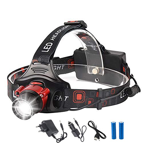 

L-6 LED Light Headlamps 100 lm LED LED 1 Emitters 4 Mode with Adapter Camping / Hiking / Caving Everyday Use Cycling / Bike Headlamp USB cable 2 lithium batteries