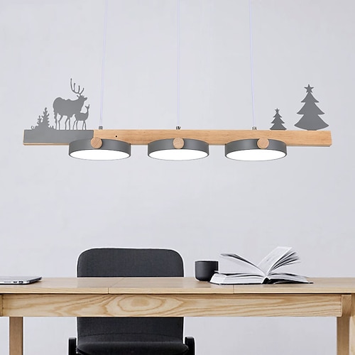 

LED Pendant Light Modern Island Light White Gray Green Metal Painted Finishes Modern Nordic Style 110-120V 220-240V