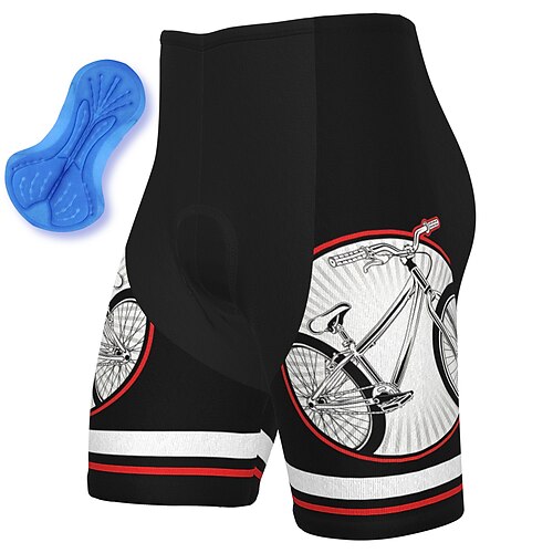 

21Grams Men's Bike Shorts Cycling Shorts Bike Shorts Pants Mountain Bike MTB Road Bike Cycling Sports Graphic 3D Pad Cycling Breathable Quick Dry Black Polyester Spandex Clothing Apparel Bike Wear