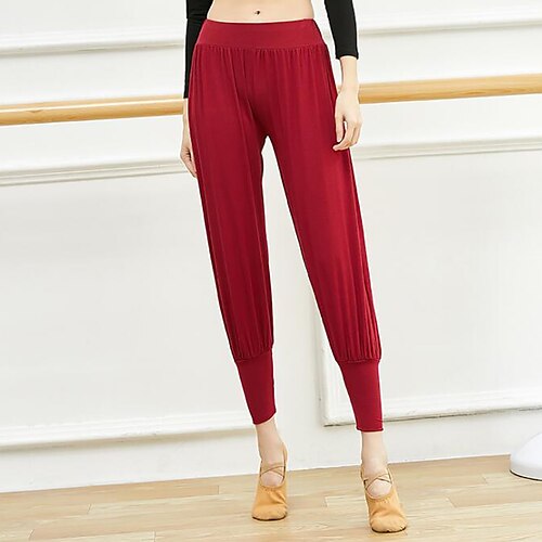 

Activewear Pants Solid Women's Training Performance High Modal
