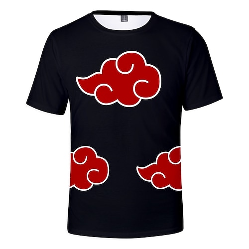 

Inspired by Naruto Akatsuki Uchiha Itachi Cosplay Costume T-shirt Anime Graphic Prints Printing Harajuku Graphic T-shirt For Men's Women's Adults' Terylene