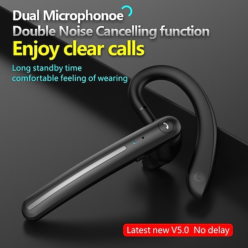 

F980 Hands Free Telephone Driving Headset Bluetooth5.0 Ergonomic Design in Ear Long Battery Life for Apple Samsung Huawei Xiaomi MI Everyday Use Traveling Outdoor Mobile Phone