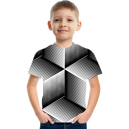 

Kids Boys T shirt Graphic Short Sleeve Active 3-12 Years Summer Rainbow