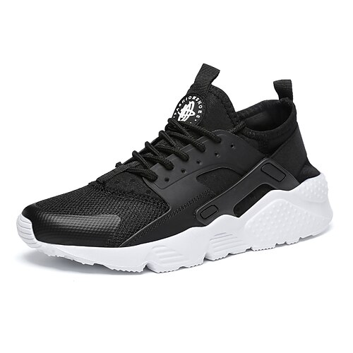 

Men's Trainers Athletic Shoes Sporty Casual Outdoor Daily Tissage Volant Breathable Non-slipping Wear Proof Black and White Green Black Spring Summer