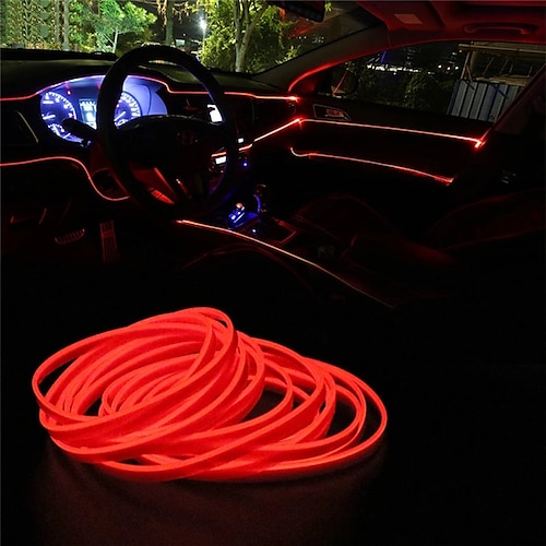 Car EL Wire LED Strip 5M LED Car Lights Atmosphere Light for DIY Flexible AUTO  Interior Lamp Party Decoration 12V Neon Strips 2pcs 1pc Set 2024 - $11.49