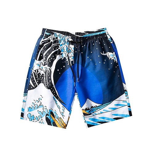 

Men's Swim Trunks Swim Shorts Quick Dry Board Shorts Bathing Suit with Pockets Drawstring Swimming Surfing Beach Water Sports Floral Tie Dye Autumn / Fall Spring Summer / Micro-elastic