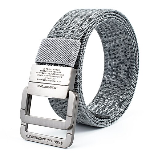 

Men's Tactical Belt Military Style Webbing Riggers Web Belt Nylon Metal Buckle Belt for Men