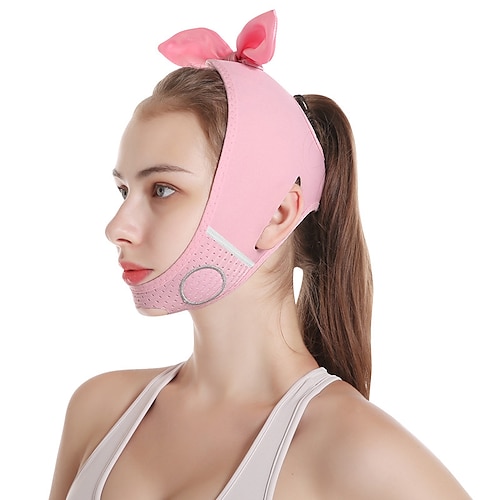 

Face-lifting Mask V-face Bandage Beauty Instrument Double Chin Law Pattern Lifting And Tightening Cute Bow Tie Mask