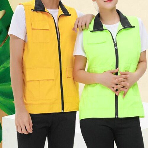 

Men's Fishing Vest Outdoor Multi-Pockets Lightweight Breathable Sweat-Wicking Vest / Gilet Spring Summer Fishing Photography Camping Hiking Yellow Blue Green / Stretchy