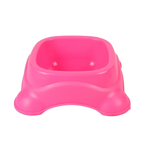 

Dog Cat Bowls & Water Bottles / Feeding Bowl / Dog Cat Bowls Plastic Durable No-Spill Solid Colored Purple Blue Pink Bowls & Feeding