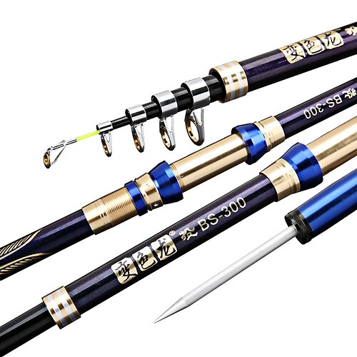 

Fishing Rod Telescopic Rod 210/240/270/300/360 cm Carbon Fiber Portable Lightweight Sea Fishing Lure Fishing Freshwater and Saltwater