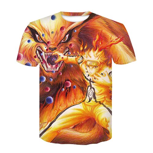 

Naruto Cosplay Costume T-shirt Anime 3D Printing Harajuku Graphic T-shirt T shirt For Men's Women's Adults' Terylene