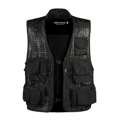 

Per uomo Gilet / gilet da escursionismo Senza maniche Superiore Esterno Portatile Traspirante Morbido Comodo Tasche Sportivo Poliestere Retato Grigio scuro Nero Giallo Caccia Pesca Scalate