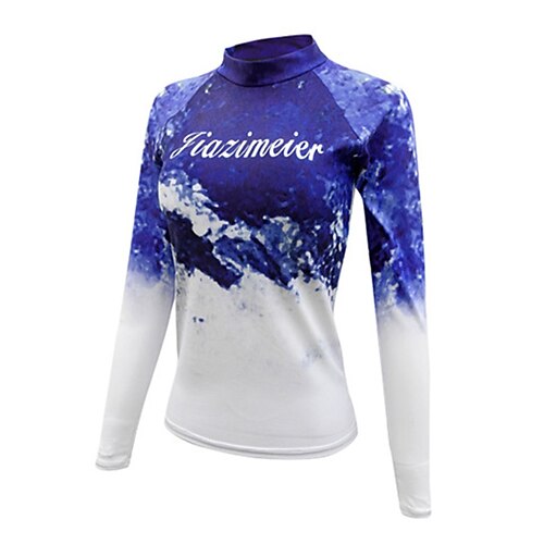 

Women's Rash Guard UV Sun Protection UPF50 Breathable Long Sleeve Swim Shirt Swimming Surfing Beach Water Sports Tie Dye Autumn / Fall Spring Summer / Quick Dry / Lightweight / Quick Dry