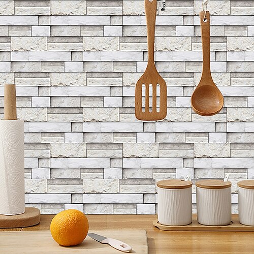 

Película de cristal retro de 15x30cm, pegatina autoadhesiva para azulejo de cerámica, estufa de cocina, pegatina impermeable a prueba de aceite, decoración de pared renovada diy para casa