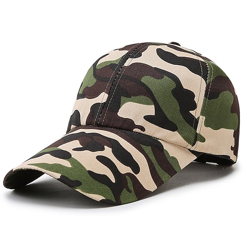 

Men's Hat Baseball Cap Green Army Green Camel Outdoor Dailywear Floral Multicolor Windproof Breathable Ultraviolet Resistant