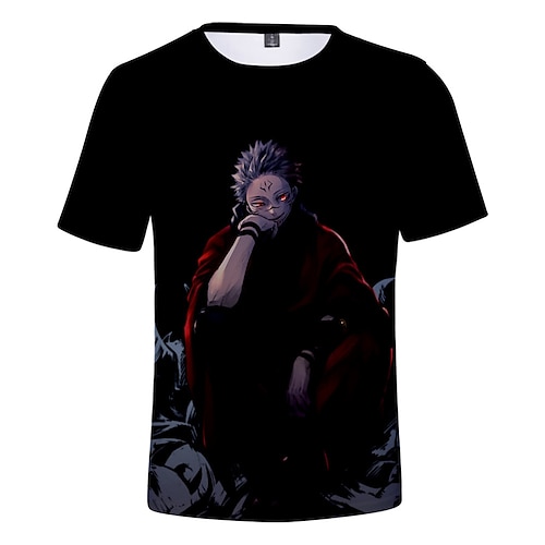 

Inspired by Jujutsu Kaisen Cosplay Cosplay Costume T-shirt Cartoon 3D Harajuku Graphic Kawaii T-shirt For Men's Women's Adults' Terylene