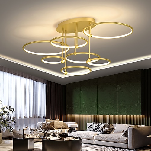 

LED Pendant Light 100 cm Single Design Pendant Light Metal LED Nordic Style 220-240V