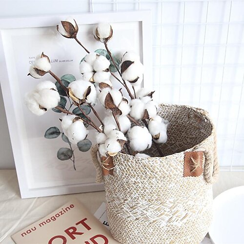 

10 Cotton Dead Branches Simulation Flower Desktop Decoration 53cm/21""