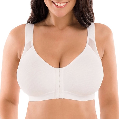Front Closure Full Coverage Back Support Posture Corrector Bras