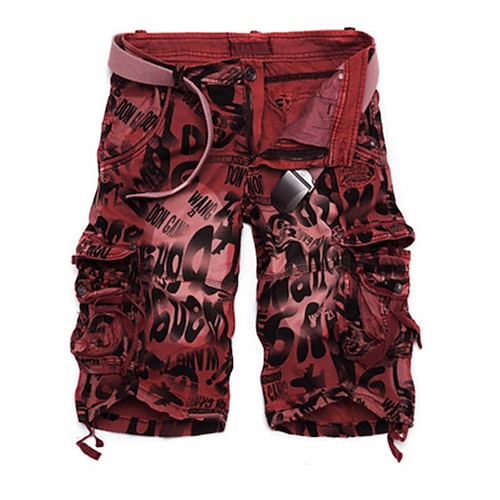 

Men's Hiking Cargo Shorts Hiking Shorts Tactical Shorts Ventilation Multi-Pockets Quick Dry Breathable Summer Camo / Camouflage Cotton Bottoms for Hunting Fishing Casual Yellow Red Army Green S M L