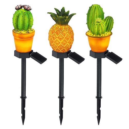 

Outdoor Solar Lights LED Solar Powered Outdoor Lawn Lamp Waterproof Pineapple Cactus LED Fairy Lamp for Yard Garden Fence Patio Garland IP65 Decoration Lighting LED Solar Garden Light