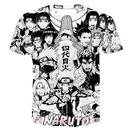 

Inspired by Naruto Cosplay Costume T-shirt Anime 3D Printing Harajuku Graphic T-shirt For Men's Women's Adults' Terylene