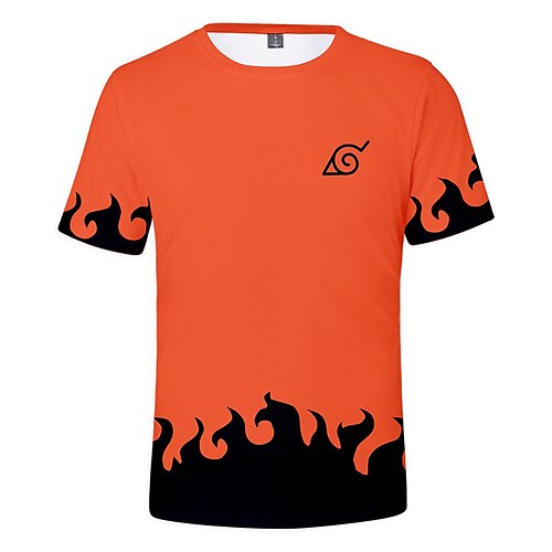 

Naruto Traje de cosplay T-Shirt Estampados Estampado Camiseta Para Hombre Mujer Adulto Terileno