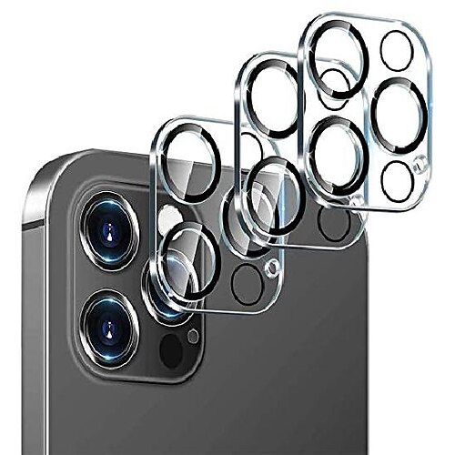 

[3PCS] Phone Camera Lens Protector Compatible with iPhone 13 12 Pro Max mini 11 Pro Max Plus Tempered Glass Case Friendly Scratch Proof Anti-Fingerprint