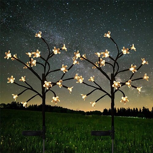 

Outdoor Solar String Light Outdoor LED Solar Power Cherry String Light 1X 2X IP65 20 LEDs Fairy Holiday Light For Garden Street Yard Lawn Colorful Decoration Lighting Outdoor Party Garland Lamp