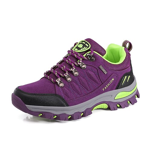 

Women's Hiking Shoes Sneakers Wearable Breathable Comfortable Hiking Outdoor Exercise Running Faux Leather Spring, Fall, Winter, Summer Purple Grey Black Rose Red / Round Toe