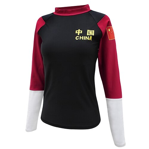 

Women's Rash Guard UV Sun Protection UPF50 Breathable Long Sleeve Swim Shirt Swimming Surfing Beach Water Sports Patchwork Autumn / Fall Spring Summer / Quick Dry / Lightweight / Quick Dry