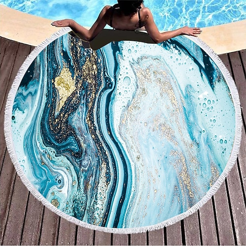 

Women's Swimwear Cover Up Beach Towel Normal Swimsuit Tassel Printing Striped Color Block Light Blue Green Purple Light Green Rosy Pink Bathing Suits New Stylish Vacation / Sexy / Modern