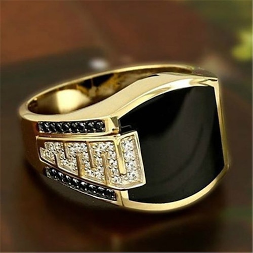 

Ring Daily Silver Gold 14K Gold Plated Stylish 1pc AAA Cubic Zirconia / Men's / Men's