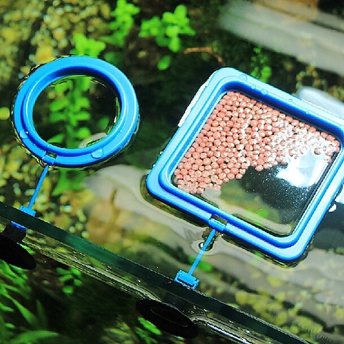 

2Pcs Buoyancy Fish Food Feeding Ring Aquarium Fish Tank Small Type Tropical Fish Feeder Feeding Circle Aquarium Accessories