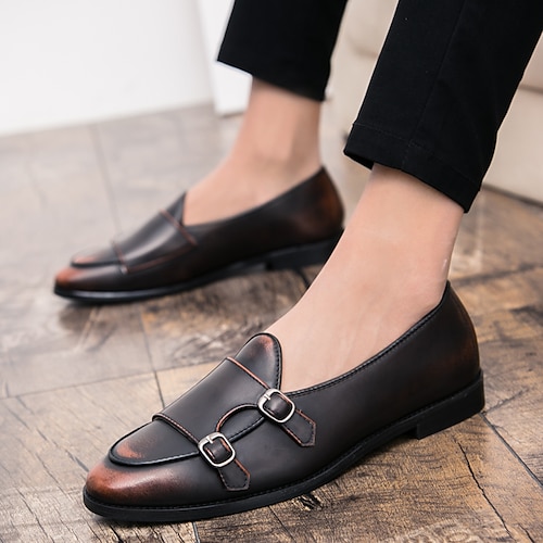 

Men's Loafers & Slip-Ons Leather Shoes Tassel Loafers Dress Loafers Penny Loafers Vintage Casual Classic Daily Party & Evening Nappa Leather Cowhide Non-slipping Wear Proof Booties / Ankle Boots